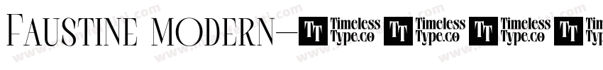 Faustine modern字体转换